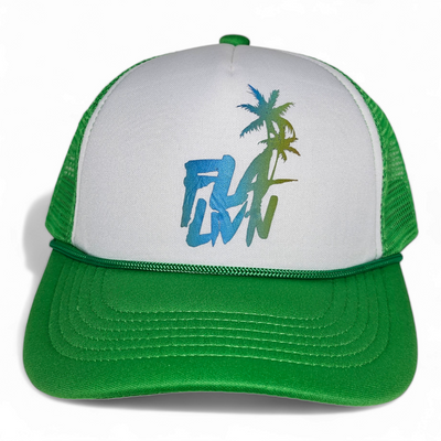 Green and White Trucker Hat