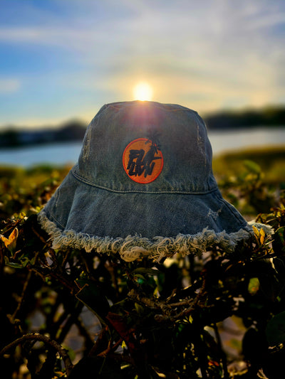 Damaged Blue Jean Bucket Hat