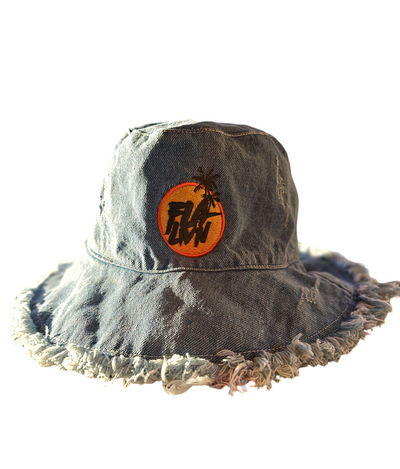 Damaged Blue Jean Bucket Hat