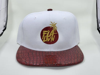 White /  Burgundy / Gold Hat