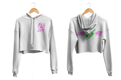 Love Vs Hate Joker Colorway Cropped Hoodies